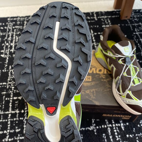 Kith X Salomon Xt Whisper Low Top Running Shoes Unisex Brown Green - Picture 7 of 7